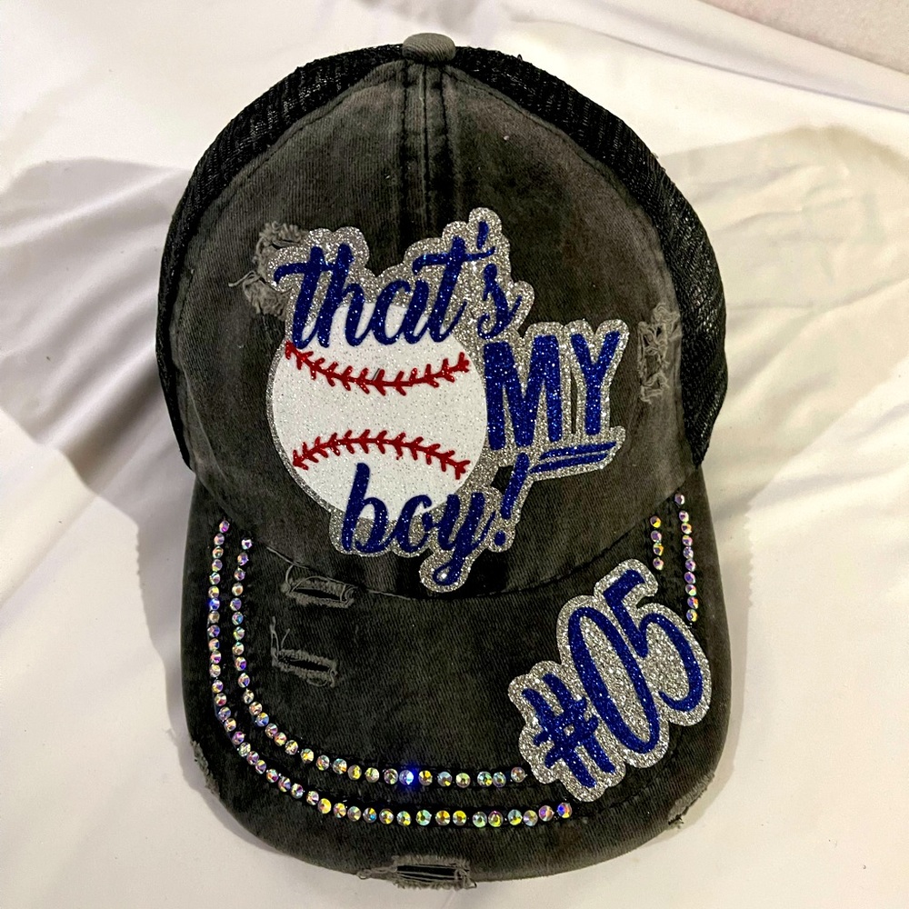 Personalized ponytail ball cap